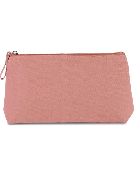 KIMOOD Trousse de toilette en coton dusty pink personnalisable
