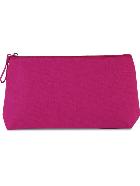 KIMOOD Trousse de toilette en coton FUCHSIA personnalisable