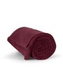 K-UP Plaid en polaire vin personnalisable