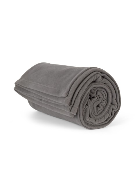 K-UP Plaid en polaire gris acier personnalisable