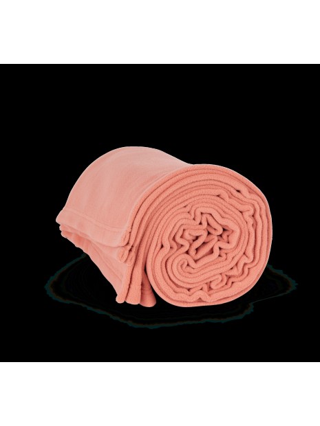 K-UP Plaid en polaire praline rose personnalisable