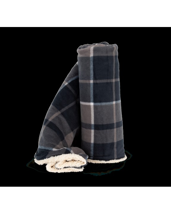 K-UP Sherpa-Decke Plaid personalisierbar