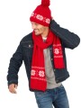 Bonnets, Écharpes & Gants à personnaliser K-UP Bonnet de Noël tricoté motif étoiles 