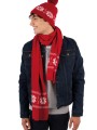 Bonnets, Écharpes & Gants à personnaliser K-UP Bonnet de Noël tricoté motif étoiles 