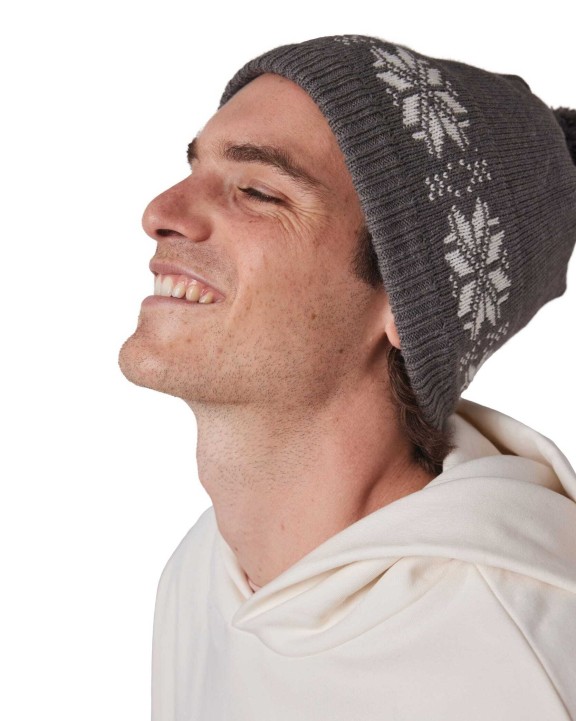 Bonnets personnalisable K-UP Bonnet de Noël tricoté motif étoiles