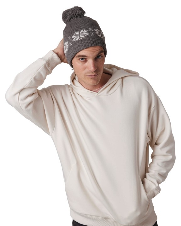 Bonnet, Écharpe & Gant personnalisable K-UP Bonnet de Noël tricoté motif étoiles