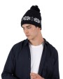 Bonnet, Écharpe & Gant personnalisable K-UP Bonnet de Noël tricoté motif étoiles