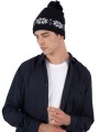Bonnets, Écharpes & Gants à personnaliser K-UP Bonnet de Noël tricoté motif étoiles 