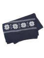 K-UP Echarpe de Noël tricotée motif étoiles night navy personnalisable