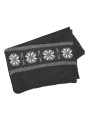 K-UP Echarpe de Noël tricotée motif étoiles gris acier personnalisable
