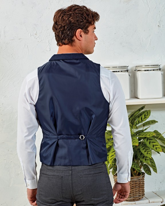 Jas PREMIER Men's herringbone waistcoat voor bedrukking &amp; borduring