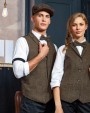 PREMIER Damen-Weste mit Fischgrätmuster Jacke personalisierbar