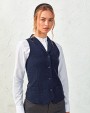 PREMIER Damen-Weste mit Fischgrätmuster Jacke personalisierbar