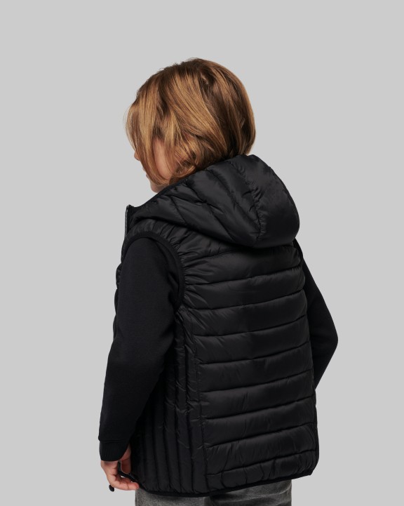 PROACT Bodywarmer mit Kapuze für Kinder Jacke personalisierbar