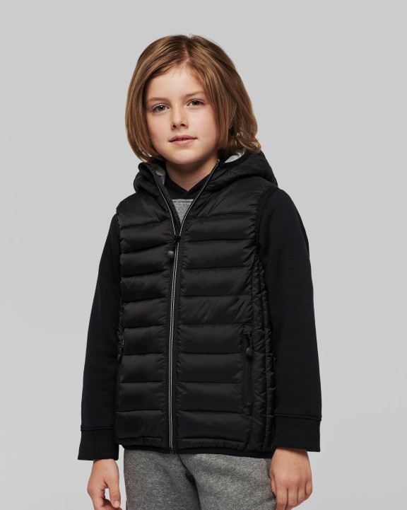 PROACT Bodywarmer mit Kapuze für Kinder Jacke personalisierbar