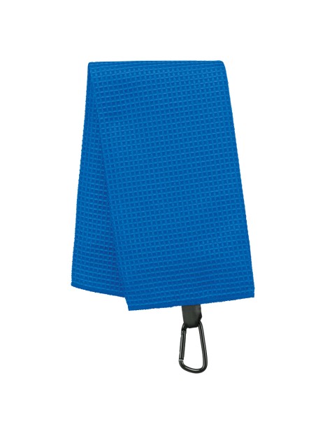 PROACT Serviette de golf nid d'abeille - 50 x 40 cm bleu royal clair personnalisable