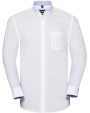 Hemd RUSSELL Afgewassen Oxford overhemd met lange mouwen voor bedrukking &amp; borduring