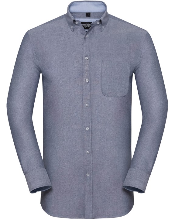 Hemd RUSSELL Afgewassen Oxford overhemd met lange mouwen voor bedrukking &amp; borduring