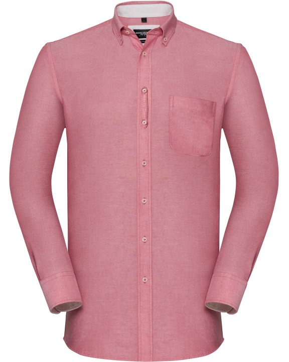 Hemd RUSSELL Afgewassen Oxford overhemd met lange mouwen voor bedrukking &amp; borduring