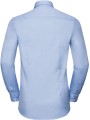RUSSELL Chemise à motifs chevrons manches longues light blue/mid blue/bright navy personnalisable