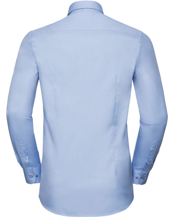 RUSSELL Long sleeve herringbone shirt Hemd personalisierbar