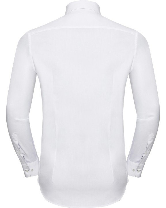 RUSSELL Long sleeve herringbone shirt Hemd personalisierbar