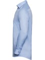 RUSSELL Chemise à motifs chevrons manches longues light blue/mid blue/bright navy personnalisable