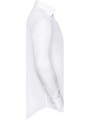 RUSSELL Chemise à motifs chevrons manches longues white/silver/convoy grey personnalisable