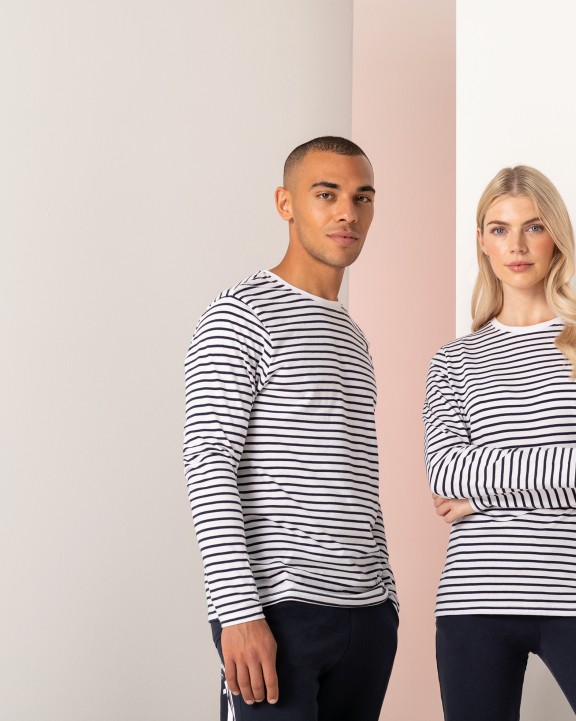 T-shirt personnalisable SKINNIFIT T-shirt rayé manches longues
