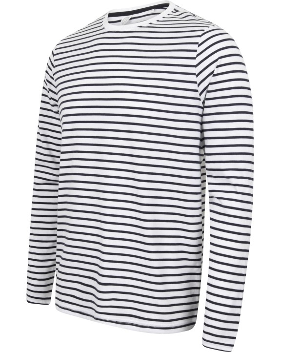T-shirt personnalisable SKINNIFIT T-shirt rayé manches longues