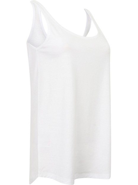 SKINNIFIT Débardeur femme blanc personnalisable
