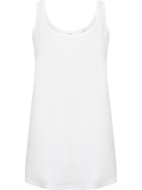 SKINNIFIT Débardeur femme blanc personnalisable