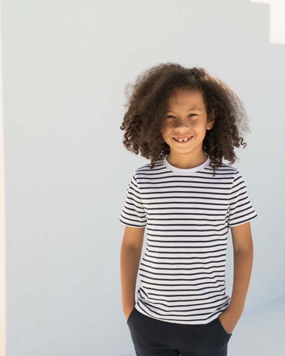 SKINNIFIT Gestreiftes kinder-t-shirt T-Shirt personalisierbar