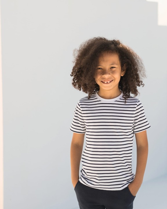 SKINNIFIT Gestreiftes kinder-t-shirt T-Shirt personalisierbar