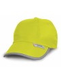 YOKO Casquette baseball à bordures réfléchissantes HI-VIS JAUNE personnalisable