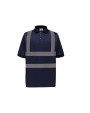 YOKO YOKO Kurzärmliges Polo Shirt in Warnfarbe Poloshirt personalisierbar