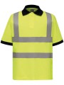 YOKO Polo manches courtes haute visibilité HI-VIS JAUNE personnalisable