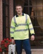 Polo personnalisable YOKO Polo manches longues haute visibilité