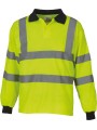 YOKO Polo manches longues haute visibilité HI-VIS JAUNE personnalisable