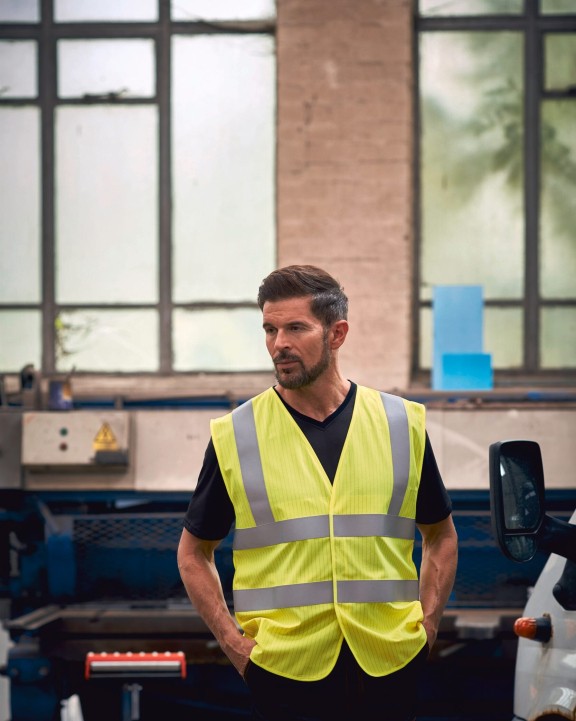 YOKO High visibility, anti-static and flame retardant waiscoast Warnweste personalisierbar