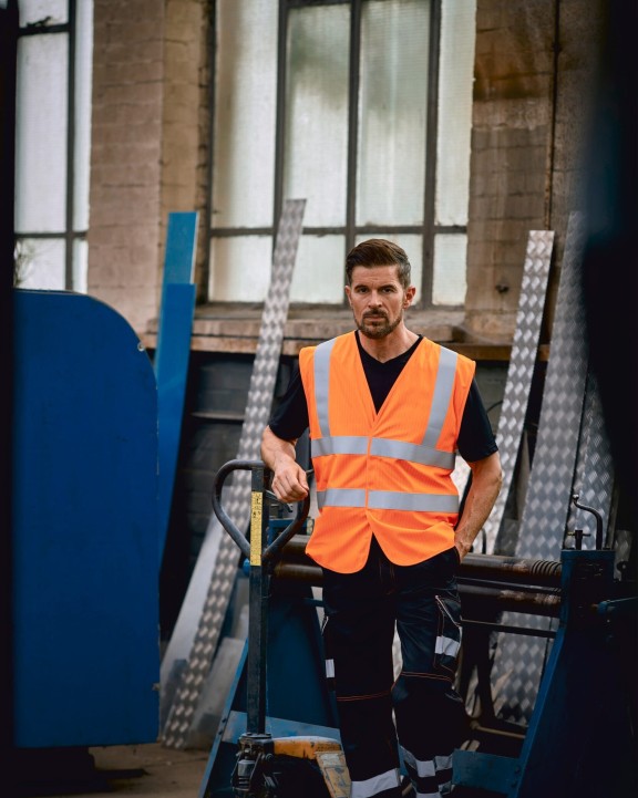 YOKO High visibility, anti-static and flame retardant waiscoast Warnweste personalisierbar