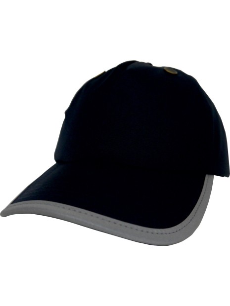 YOKO Casquette de protection 5 panneaux bleu marine personnalisable