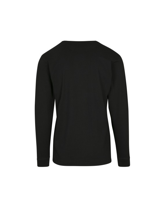T-shirt personnalisable BUILD YOUR BRAND LONG SLEEVE WITH CUFFRIB