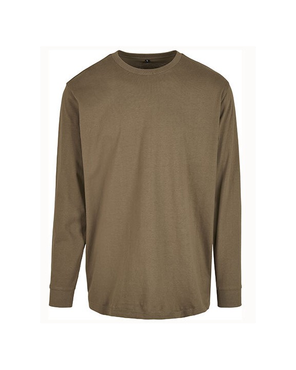T-shirt BUILD YOUR BRAND LONGSLEEVE WITH CUFFRIB voor bedrukking &amp; borduring
