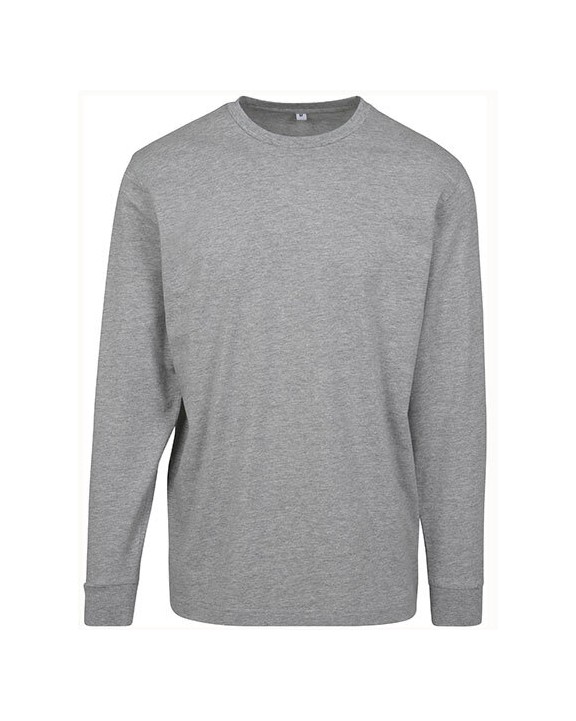 T-shirt personnalisable BUILD YOUR BRAND LONG SLEEVE WITH CUFFRIB
