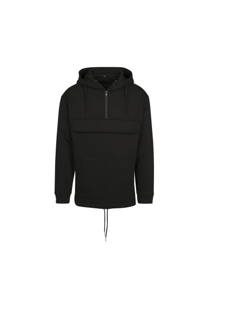 BUILD YOUR BRAND SWEAT PULL OVER HOODY noir personnalisable