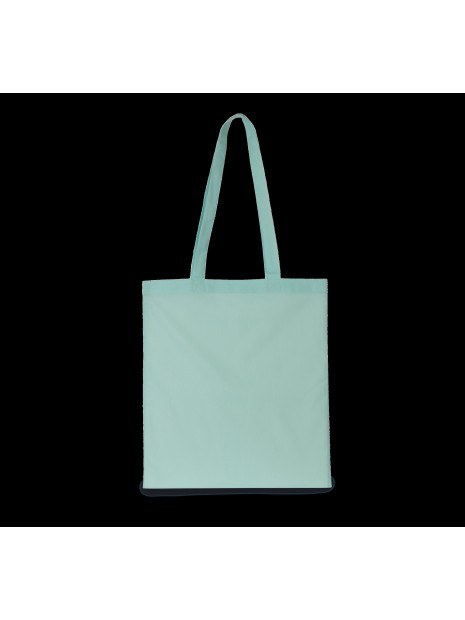 KIMOOD Sac shopping en coton biologique ice mint personnalisable