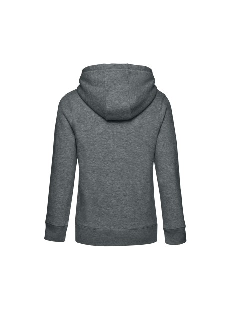 B&C B&C QUEEN ZIPPED HOOD_° heather mid grey personnalisable