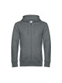 B&C B&C KING ZIPPED HOOD_° heather mid grey personnalisable