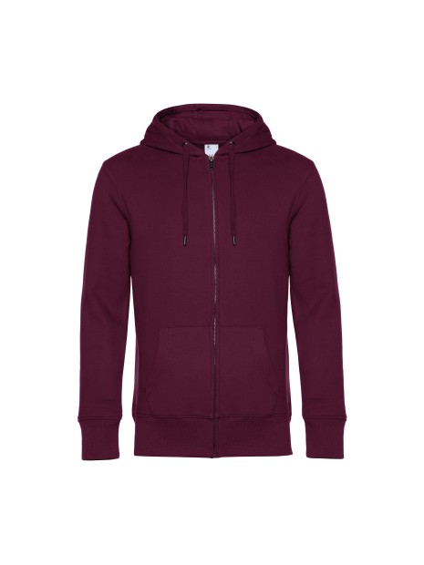 B&C B&C KING ZIPPED HOOD_° dark cherry personnalisable